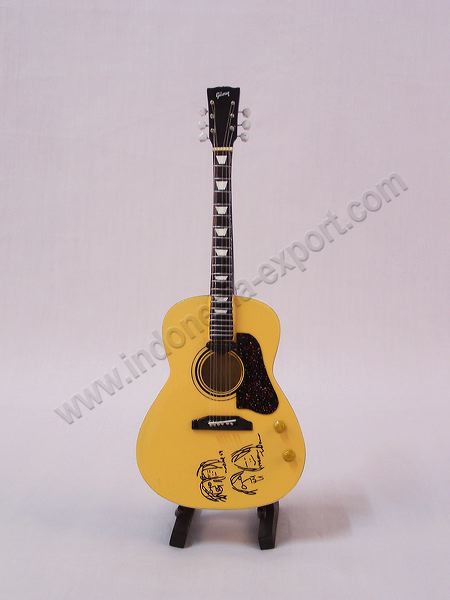 Miniature Guitar - Wooden And Handmade Handicraft