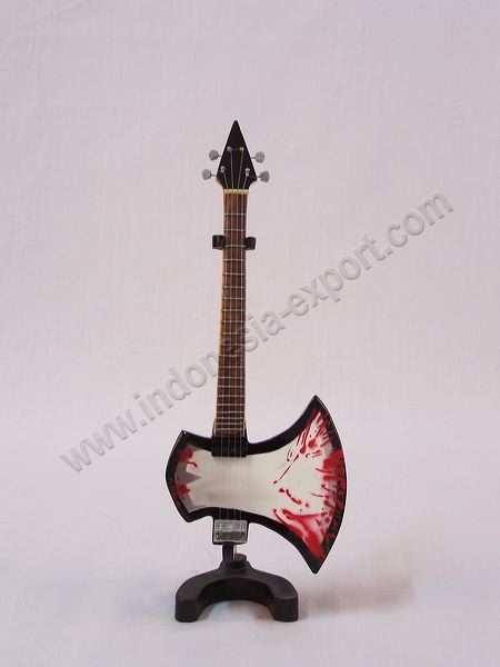 Miniature Guitar - Wooden And Handmade Handicraft