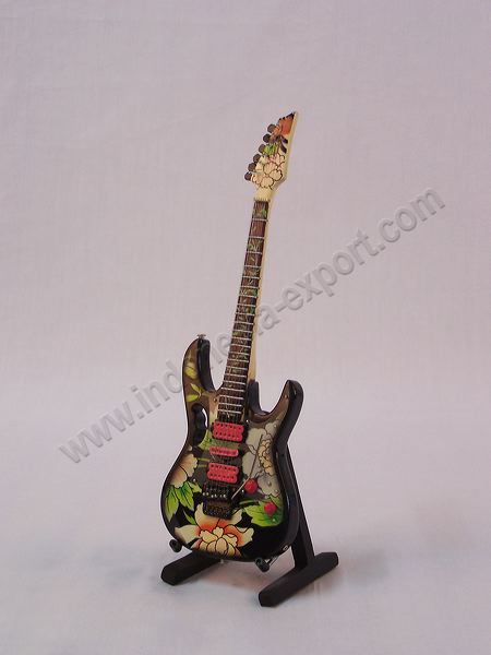 Miniature Guitar - Wooden And Handmade Handicraft